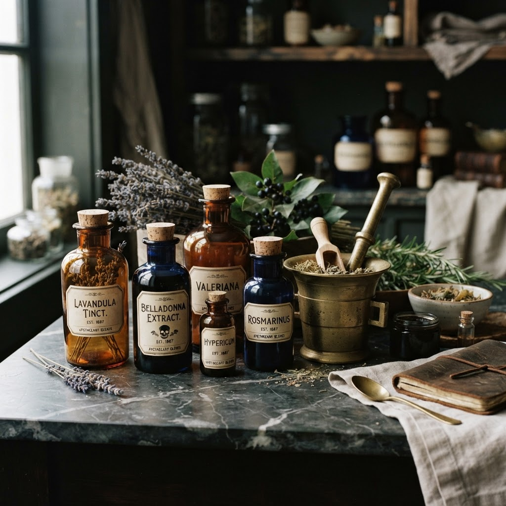 Website design concept for Botanical Apothecary
