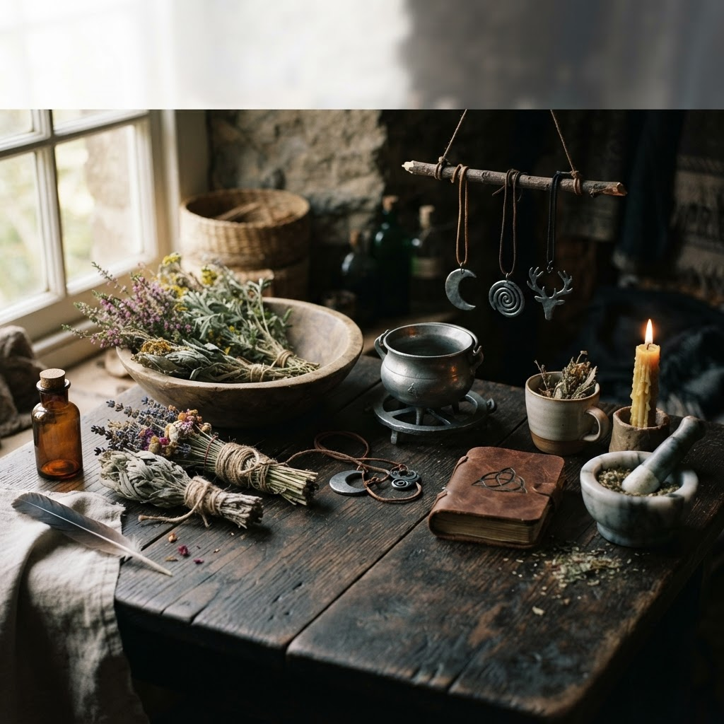Website design concept for Pagan & Folk Shop