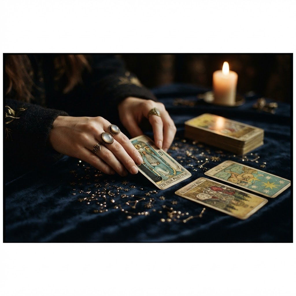 Website design concept for Tarot Reader