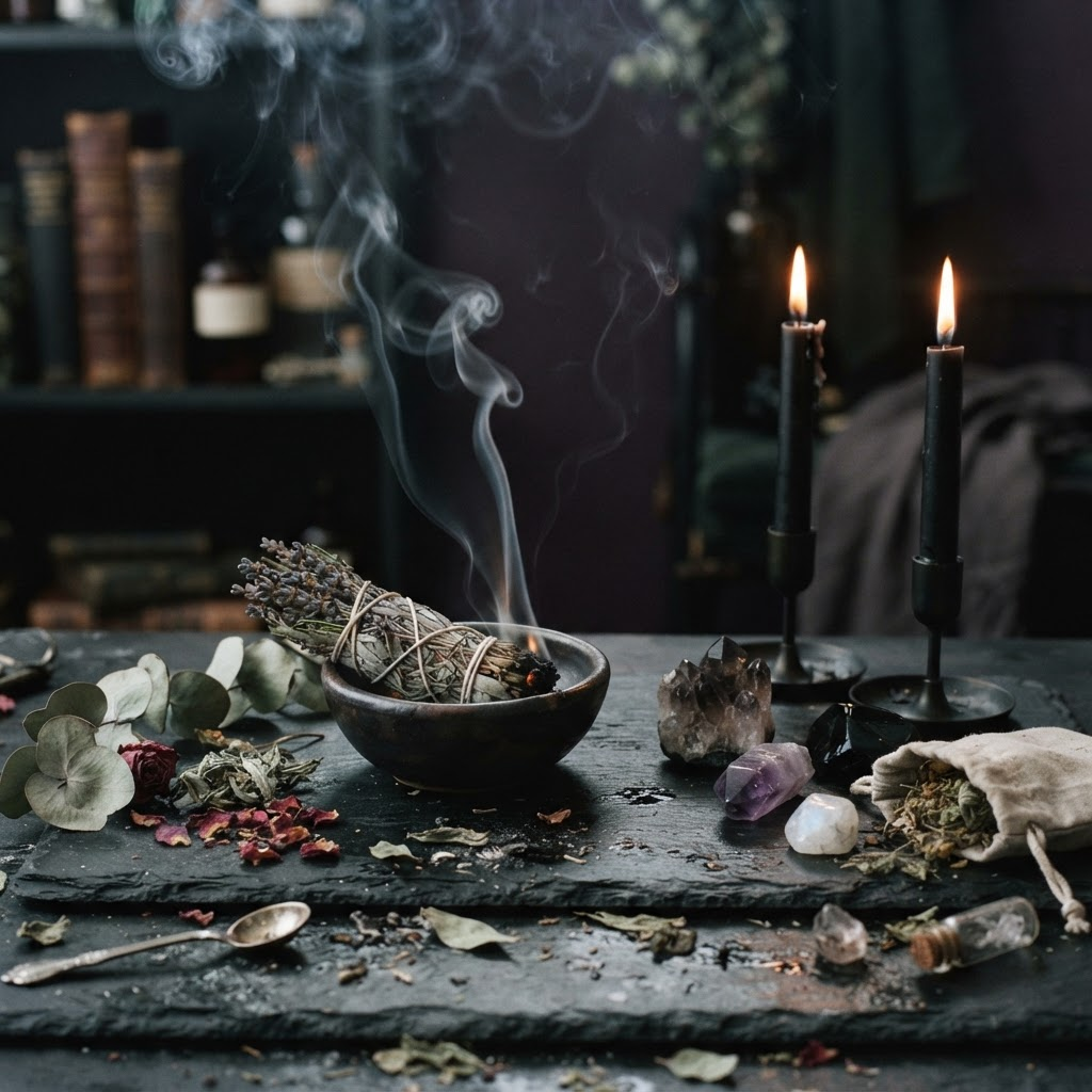 Website design concept for Witchcraft Practitioner
